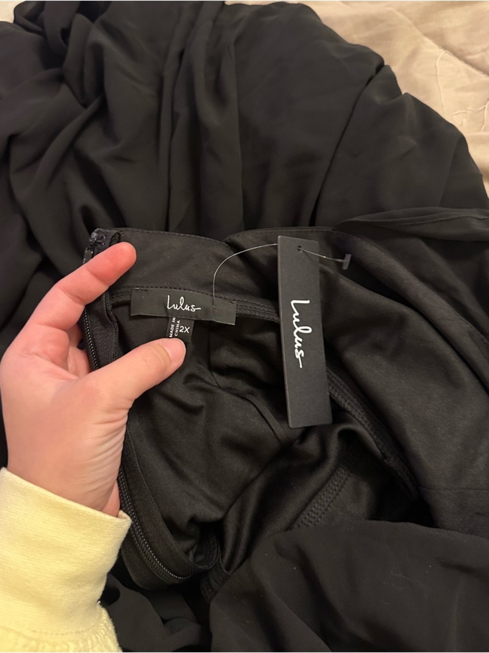 LULU'S Simply Delightful Black
Tie-Back Flutter Sleeve Maxi
Dress - Picture 12 of 12